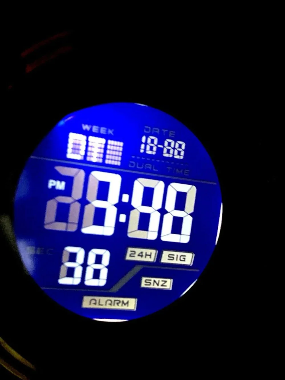 Activa by Invicta Men's Watch 8125 Quartz Digital Sport Black Resin Strap 51mm